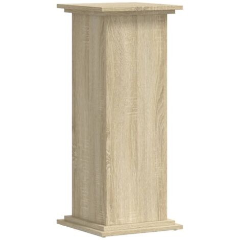 vidaXL Supporto per Piante Rovere Sonoma 33x33x80 cm Legno Multistrato