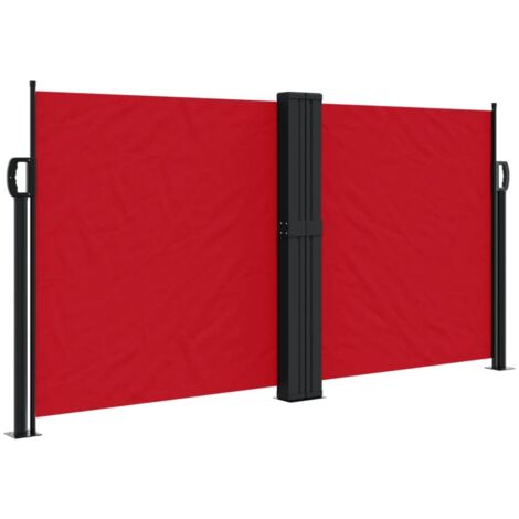 vidaXL Tenda da Sole Laterale Retrattile Rossa 120x1200 cm