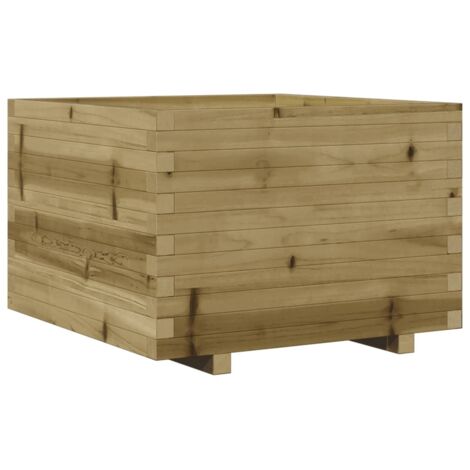vidaXL Fioriera da Giardino 70x70x49,5 cm in Legno di Pino Impregnato (1/5)