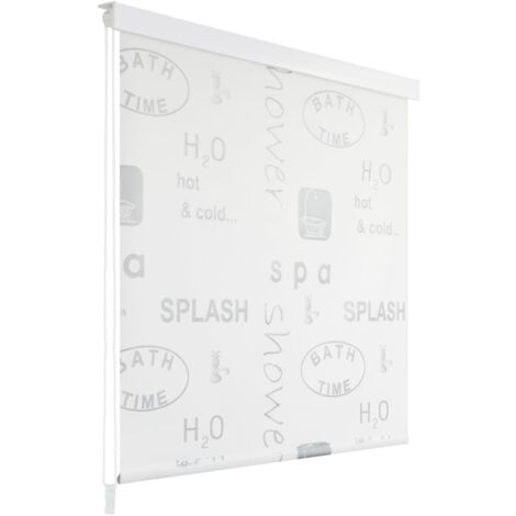 vidaXL Tenda a Rullo per Doccia 80x240 cm Schizzi