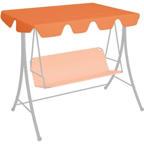 vidaXL Baldacchino per Dondolo Giardino Arancione 150/130x105/70 cm