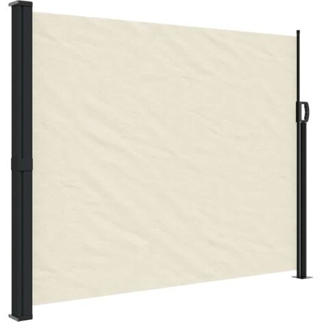 vidaXL Tenda da Sole Laterale Retrattile Crema 160x300 cm