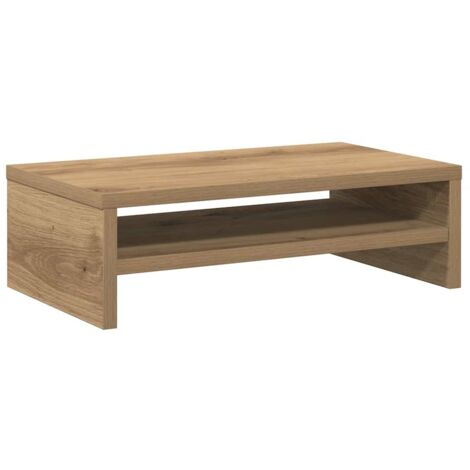 vidaXL Supporto Monitor Rovere Artigianale 42x24x13 cm Multistrato