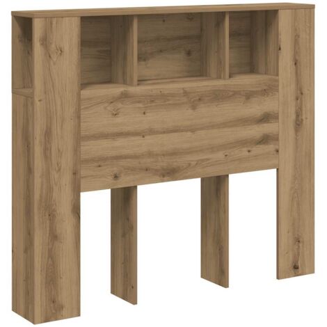 vidaXL Testiera con Contenitore Artigianale 120x19x104,5cm Multistrato