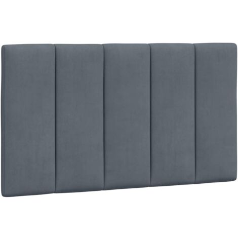 vidaXL Cuscino Testiera Hanko Grigio Scuro 80 cm in Velluto