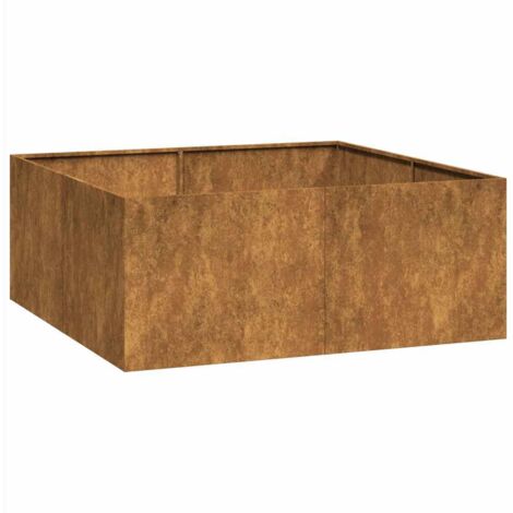 vidaXL Fioriera Arrugginita 100x100x40 cm in Acciaio Corten (1/5)