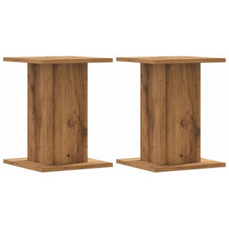 vidaXL Supporti Piante 2 pz Rovere Artigianale 30x30x40 cm Truciolato