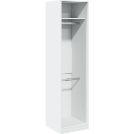 vidaXL Armadio Bianco 50x50x200 cm in Legno Multistrato