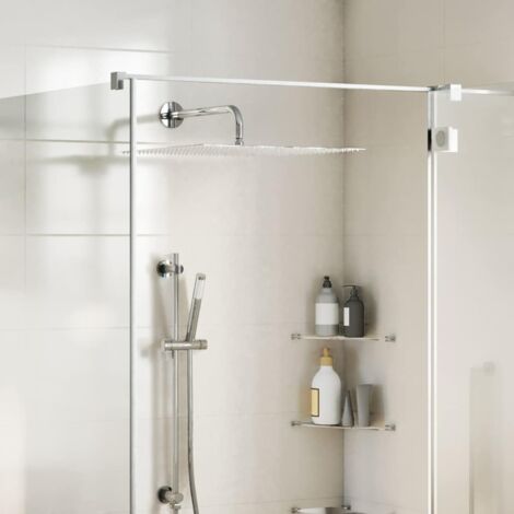 vidaXL Testa Doccia a Pioggia in Acciaio Inox 304 50x50 cm Quadrata