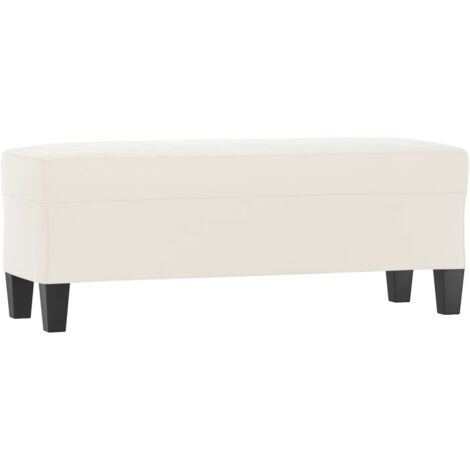 vidaXL Panca beige 100x35x41 cm in Microfibra
