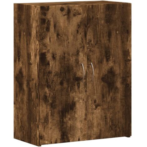 vidaXL Schedario Rovere Fumo 60x32x77,5 cm in Legno Multistrato