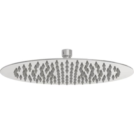 vidaXL Testa Doccia a Pioggia in Acciaio Inox 304 25 cm Rotonda