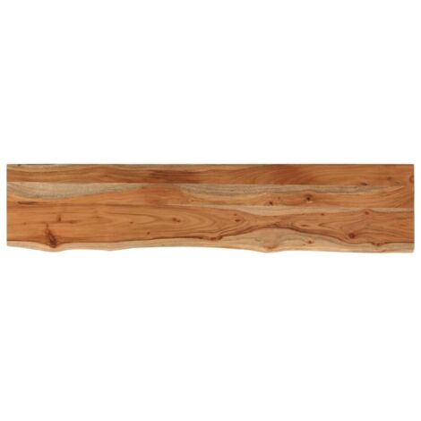 vidaXL Piano Tavolo 180x40x3,8 cm Rettangolare Legno Acacia Bordi Vivi