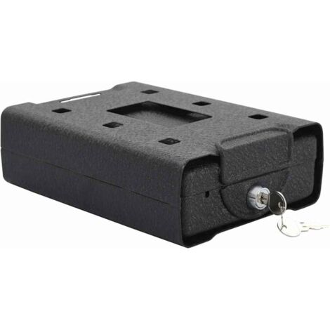 vidaXL Cassaforte per Auto con blocco Nero 21.8 x 16 x 7 cm Acciaio