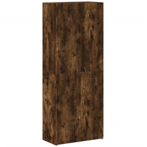 vidaXL Schedario Rovere Fumo 60x32x153 cm in Truciolato