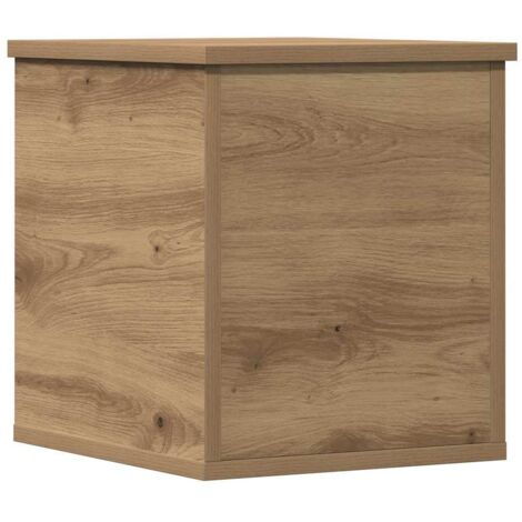 vidaXL Scatola di Stoccaggio Rovere artigianale 30 x 35 x 35 cm