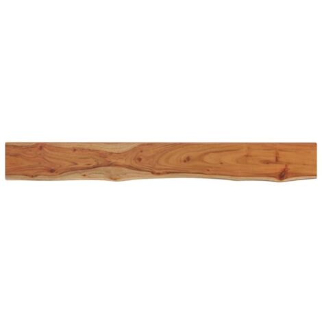 vidaXL Mensola Muro 140x20x2,5cm Rettangolare Legno Acacia Bordi Vivi