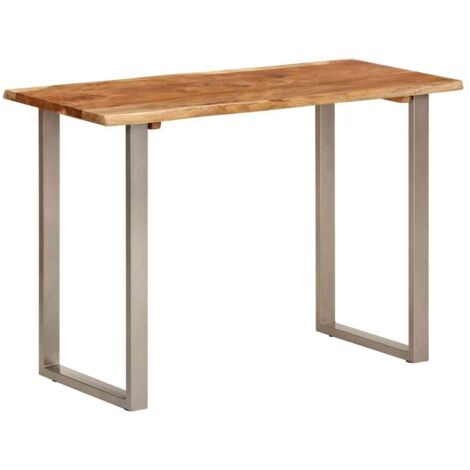 vidaXL Tavolo da Pranzo 110x50x76 cm Legno Massello di Acacia