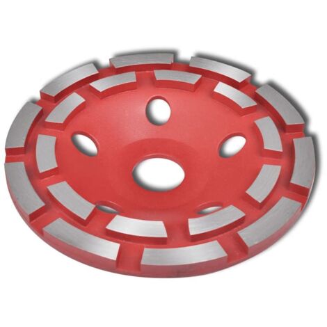 vidaXL Mola a Tazza Diamantata a Doppia Fila 180 mm
