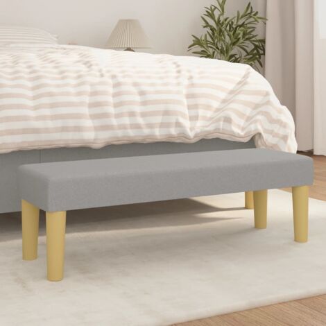 vidaXL Panca Grigio Chiaro 100x30x30 cm in Tessuto