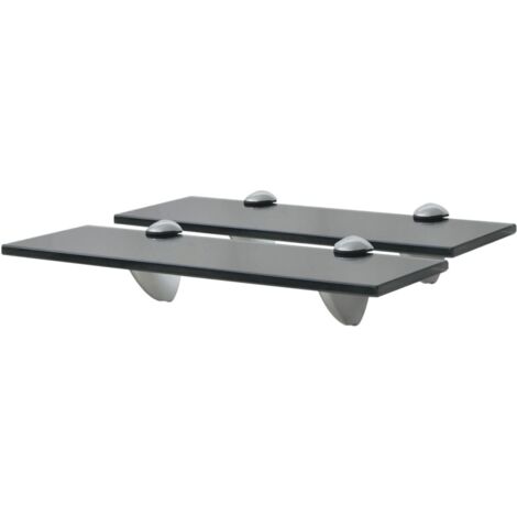 vidaXL Mensole Galleggianti 2 pz in Vetro 30x10 cm 8 mm