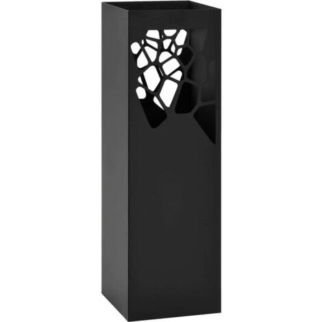 vidaXL Porta Ombrelli Stile Pietre in Acciaio Nero
