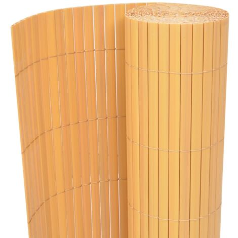 vidaXL Recinzione da Giardino a Doppio Lato in PVC 90x300 cm Gialla