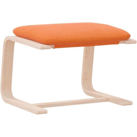 vidaXL Poggiapiedi Giallo Scuro 51x41x40 cm in Tessuto
