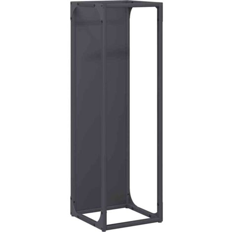 vidaXL Rastrelliera per Legna da Ardere Antracite 25x25x80 cm