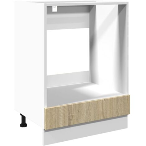 vidaXL Mobile per Forno Rovere Sonoma 60x46x81,5 cm Legno Multistrato