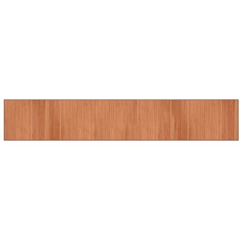 vidaXL Tappeto Rettangolare Marrone 70x400 cm in Bambù