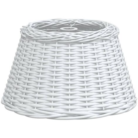 vidaXL Paralume da Soffitto Bianco Ø50x30 cm in Vimini