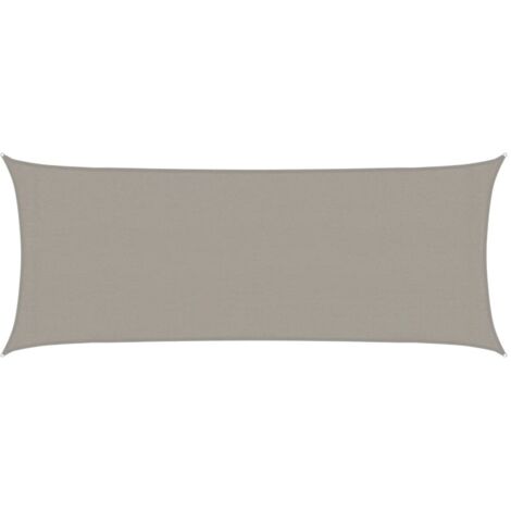 vidaXL Vela Parasole 160 g/m² Rettangolare Grigio Chiaro 2x5 m in HDPE
