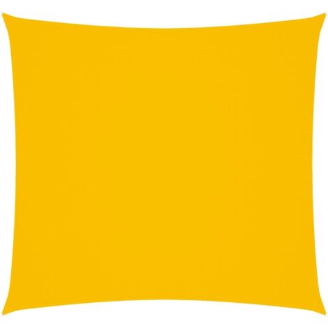 Vela Parasole in Tela Oxford Quadrata 5x5 m Gialla vidaXL
