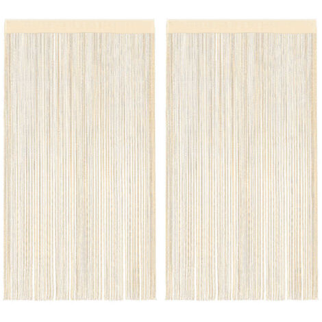 vidaXL 2 Pz Tende a Fili 100x250 cm Crema