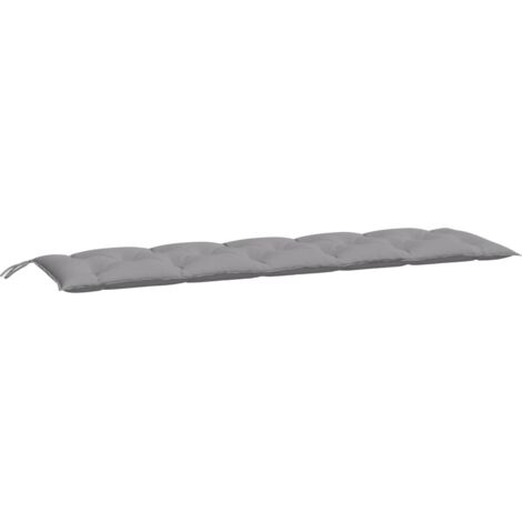 vidaXL Cuscino per Panca Grigio 180x50x7 cm in Tessuto Oxford