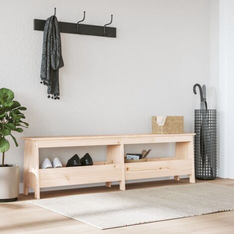 vidaXL Panca da ingresso 160x28x45 cm in legno massello di pino
