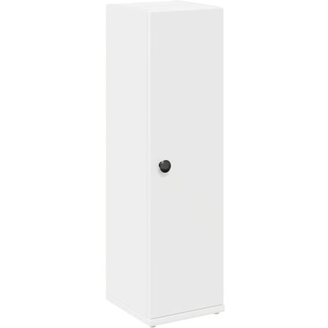 vidaXL Mobile da Bagno con Portarotolo Bianco 20,5x22x72 cm
