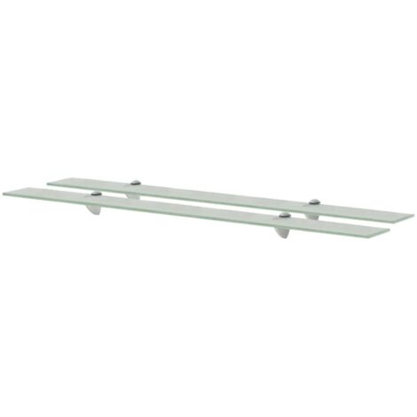 vidaXL Mensole Galleggianti 2 pz in Vetro 100x10 cm 8 mm