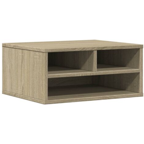 vidaXL Supporto Stampante Rovere Sonoma 49x40x22,5cm Legno Multistrato