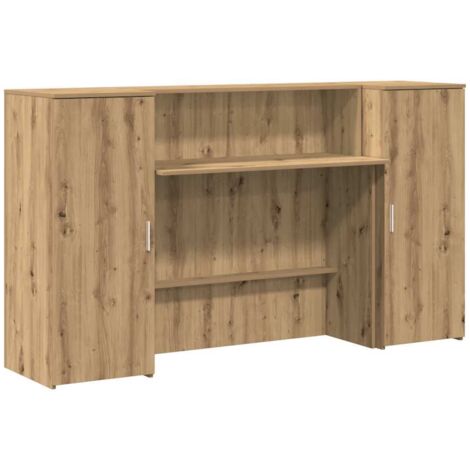 vidaXL Banco Reception Rovere Artigianale 180x50x103,5cm in Truciolato