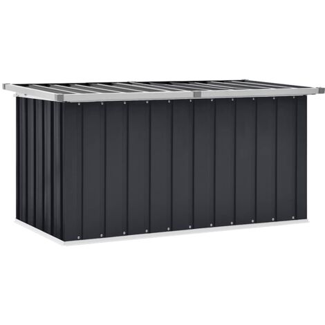 vidaXL Baule da Giardino Antracite 129x67x65 cm