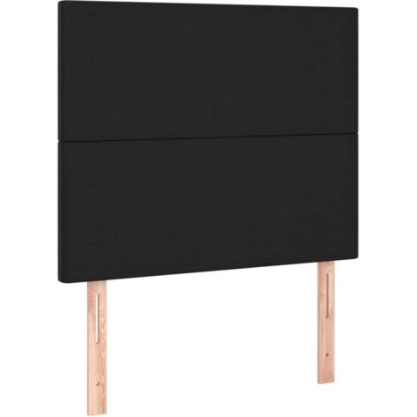 vidaXL Testiera Nera 90x5x118/128 cm in Similpelle