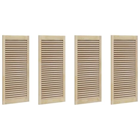 vidaXL Porta per Armadio 4 pcs Naturale 140.5 x 2.1 x 49.5 cm