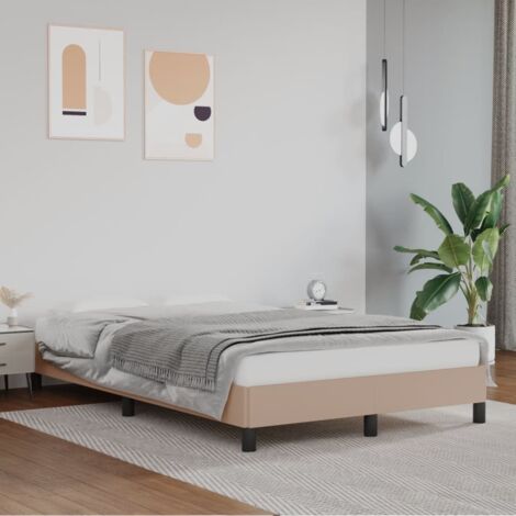 vidaXL Giroletto senza Materasso Cappuccino 120x190 cm in Similpelle (1/4)