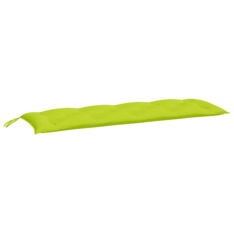 vidaXL Cuscino per Panca Verde Brillante 150x50x3 cm in Tessuto Oxford