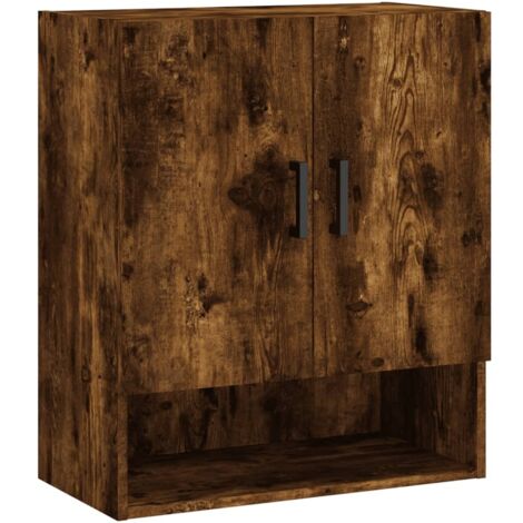 vidaXL Armadietto a Muro Rovere Fumo 60x31x70 cm in Legno Multistrato