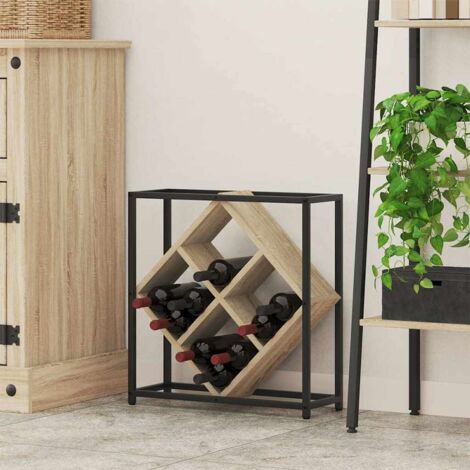 vidaXL Portabottiglie rovere sonoma 51 x 18 x 52,5 cm