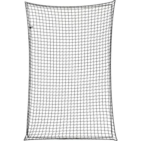 vidaXL Rete per Rimorchio con Corda Elastica Nero 3x2 m in PP