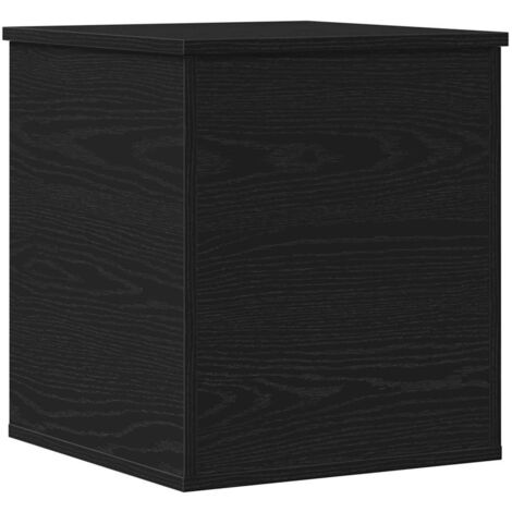 vidaXL Scatola di Stoccaggio Rovere nero 40 x 42 x 46 cm